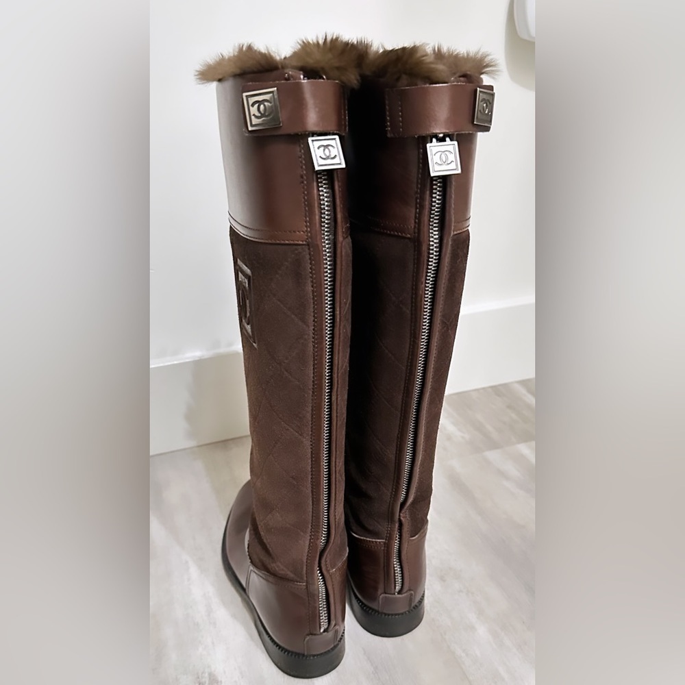 Vintage Chanel Riding boots.